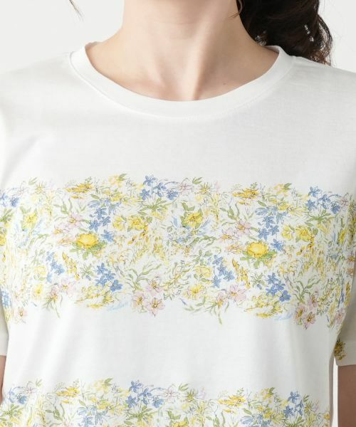 Leilian / レリアン カットソー | プリントクルーネックカットソー | 詳細10