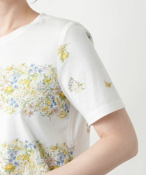 Leilian / レリアン カットソー | プリントクルーネックカットソー | 詳細12