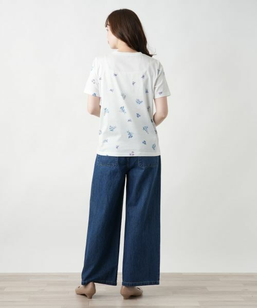 Leilian / レリアン カットソー | プリントクルーネックカットソー | 詳細3