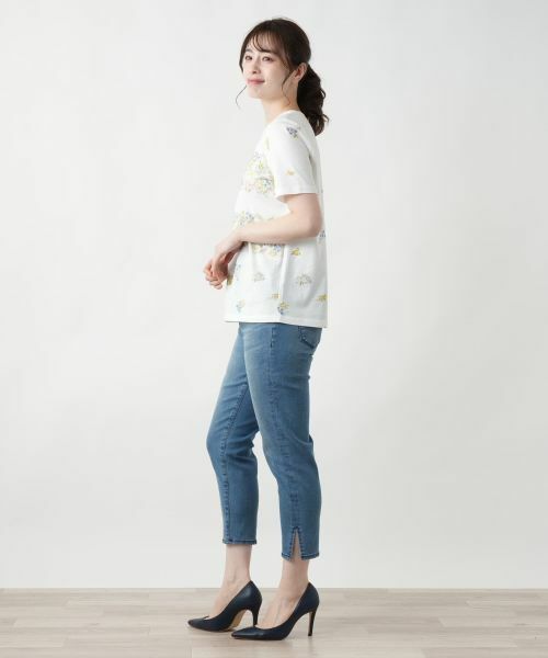 Leilian / レリアン カットソー | プリントクルーネックカットソー | 詳細5