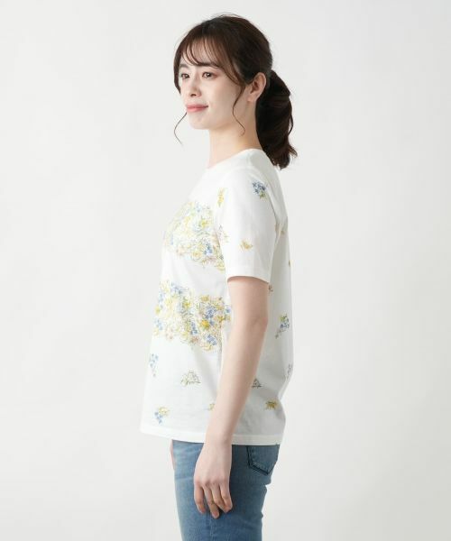 Leilian / レリアン カットソー | プリントクルーネックカットソー | 詳細8