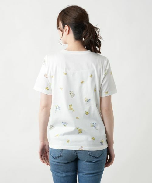 Leilian / レリアン カットソー | プリントクルーネックカットソー | 詳細9