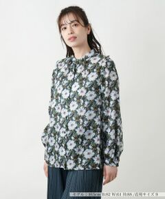 Leilian / レリアン シャツ・ブラウス | プリントバンドカラーブラウス