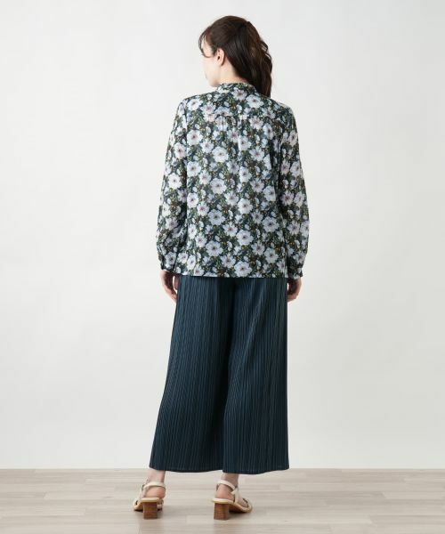 Leilian / レリアン シャツ・ブラウス | プリントバンドカラーブラウス | 詳細3