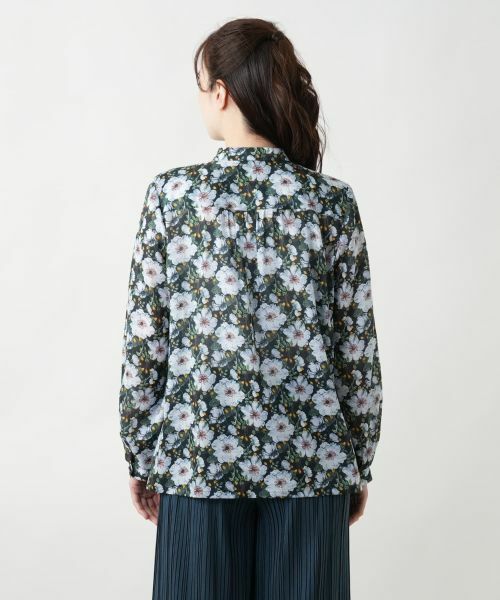 Leilian / レリアン シャツ・ブラウス | プリントバンドカラーブラウス | 詳細6