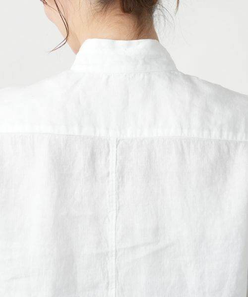 Leilian / レリアン シャツ・ブラウス | 刺繍バンドカラーブラウス【ROSSO35】 | 詳細10