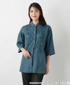 Leilian / レリアン シャツ・ブラウス | 刺繍比翼ブラウス【ROSSO35】