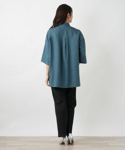 Leilian / レリアン シャツ・ブラウス | 刺繍比翼ブラウス【ROSSO35】 | 詳細3