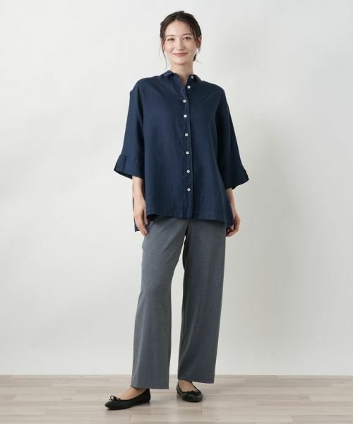 Leilian / レリアン シャツ・ブラウス | ボクシードルマンブラウス【ROSSO35】 | 詳細1