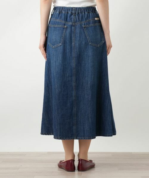 Leilian / レリアン ミニ・ひざ丈スカート | デニムフレアスカート【L JEANS】 | 詳細6