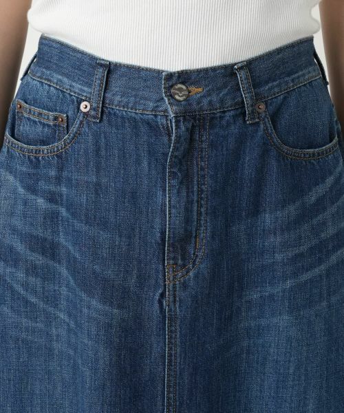 Leilian / レリアン ミニ・ひざ丈スカート | デニムフレアスカート【L JEANS】 | 詳細7