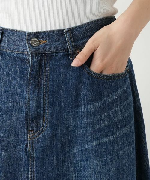 Leilian / レリアン ミニ・ひざ丈スカート | デニムフレアスカート【L JEANS】 | 詳細8