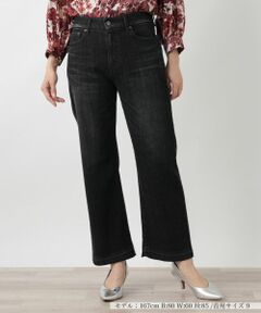 Leilian / レリアン デニムパンツ | ブラックデニムパンツ【L JEANS】