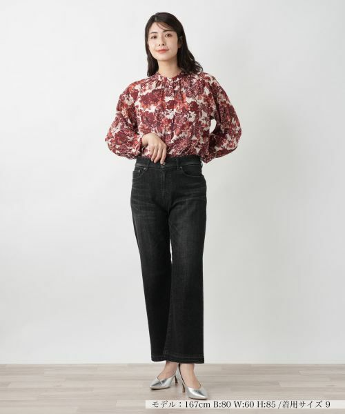 Leilian / レリアン デニムパンツ | ブラックデニムパンツ【L JEANS】 | 詳細1