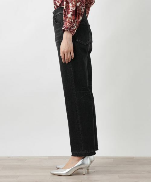 Leilian / レリアン デニムパンツ | ブラックデニムパンツ【L JEANS】 | 詳細5