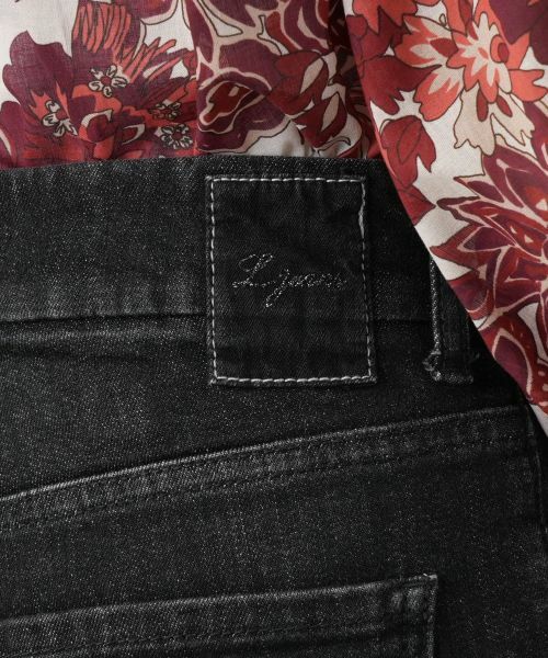 Leilian / レリアン デニムパンツ | ブラックデニムパンツ【L JEANS】 | 詳細9