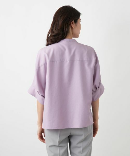 Leilian / レリアン シャツ・ブラウス | 比翼バンドカラーブラウス【Leilian WHITE LABEL】 | 詳細12