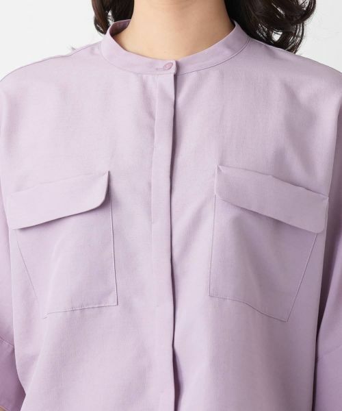 Leilian / レリアン シャツ・ブラウス | 比翼バンドカラーブラウス【Leilian WHITE LABEL】 | 詳細13