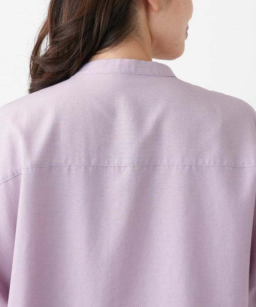 Leilian / レリアン シャツ・ブラウス | 比翼バンドカラーブラウス【Leilian WHITE LABEL】 | 詳細14