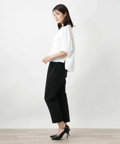 Leilian / レリアン シャツ・ブラウス | 比翼バンドカラーブラウス【Leilian WHITE LABEL】 | 詳細2