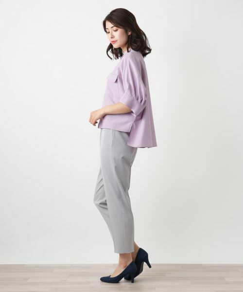 Leilian / レリアン シャツ・ブラウス | 比翼バンドカラーブラウス【Leilian WHITE LABEL】 | 詳細8