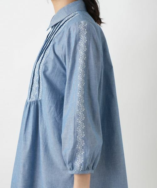 Leilian / レリアン シャツ・ブラウス | 刺繍ギャザーブラウス【Leilian WHITE LABEL】 | 詳細10