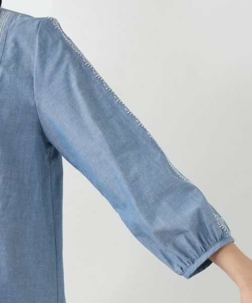 Leilian / レリアン シャツ・ブラウス | 刺繍ギャザーブラウス【Leilian WHITE LABEL】 | 詳細9