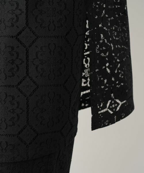 Leilian / レリアン テーラードジャケット | 幾何学レースベスト【Leilian WHITE LABEL】 | 詳細13
