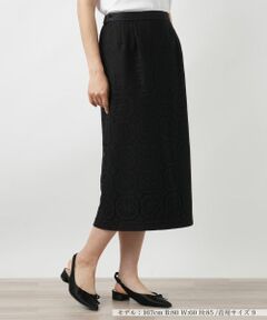 Leilian / レリアン ミニ・ひざ丈スカート | レースタイトスカート【Leilian WHITE LABEL】