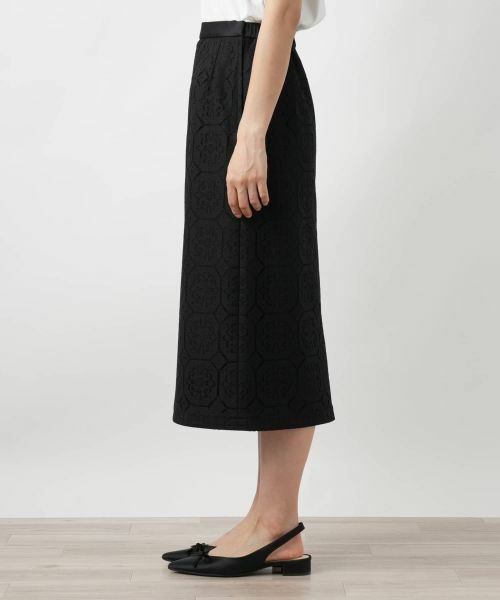 Leilian / レリアン ミニ・ひざ丈スカート | レースタイトスカート【Leilian WHITE LABEL】 | 詳細5