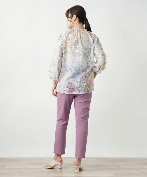 Leilian / レリアン シャツ・ブラウス | プリントフリルブラウス | 詳細3