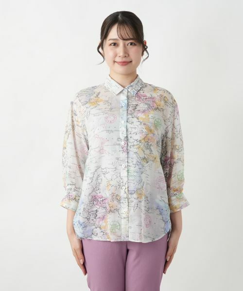Leilian / レリアン シャツ・ブラウス | プリントブラウス | 詳細4