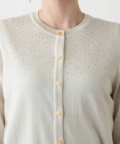 Leilian / レリアン カーディガン・ボレロ | ラメカーディガン【Leilian WHITE LABEL】 | 詳細10