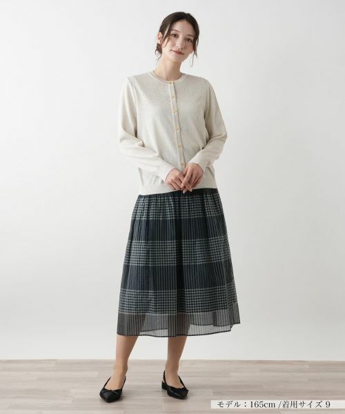 Leilian / レリアン カーディガン・ボレロ | ラメカーディガン【Leilian WHITE LABEL】 | 詳細4