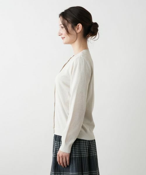 Leilian / レリアン カーディガン・ボレロ | ラメカーディガン【Leilian WHITE LABEL】 | 詳細8