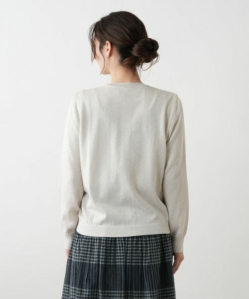 Leilian / レリアン カーディガン・ボレロ | ラメカーディガン【Leilian WHITE LABEL】 | 詳細9