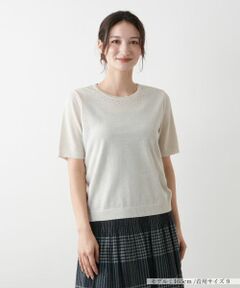 Leilian / レリアン ニット・セーター | ラメニット【Leilian WHITE LABEL】