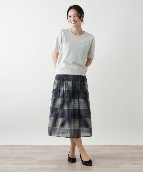 Leilian / レリアン ニット・セーター | ラメニット【Leilian WHITE LABEL】 | 詳細1