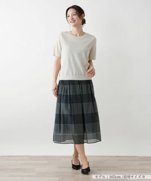 Leilian / レリアン ニット・セーター | ラメニット【Leilian WHITE LABEL】 | 詳細4