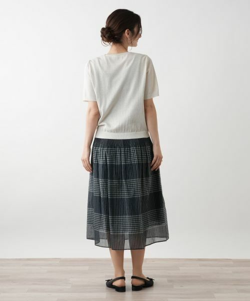 Leilian / レリアン ニット・セーター | ラメニット【Leilian WHITE LABEL】 | 詳細6