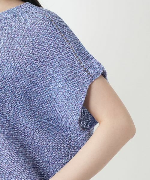 Leilian / レリアン テーラードジャケット | ラメニットベスト【Leilian WHITE LABEL】 | 詳細12