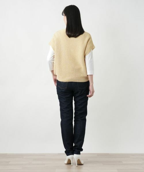 Leilian / レリアン テーラードジャケット | ラメニットベスト【Leilian WHITE LABEL】 | 詳細3