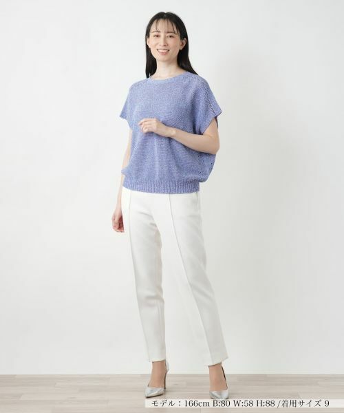 Leilian / レリアン テーラードジャケット | ラメニットベスト【Leilian WHITE LABEL】 | 詳細4