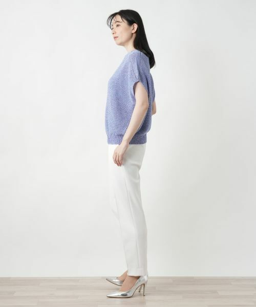 Leilian / レリアン テーラードジャケット | ラメニットベスト【Leilian WHITE LABEL】 | 詳細5