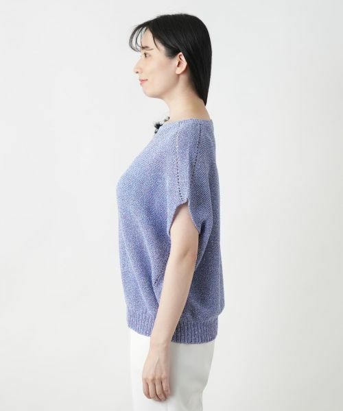 Leilian / レリアン テーラードジャケット | ラメニットベスト【Leilian WHITE LABEL】 | 詳細8