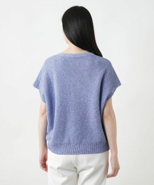 Leilian / レリアン テーラードジャケット | ラメニットベスト【Leilian WHITE LABEL】 | 詳細9