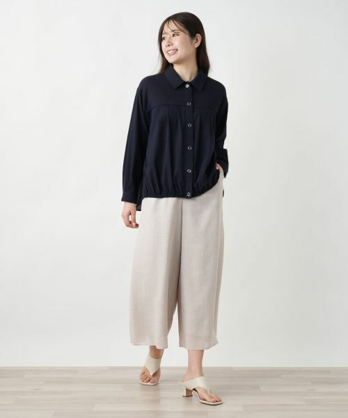 Leilian / レリアン シャツ・ブラウス | タックブラウス | 詳細1