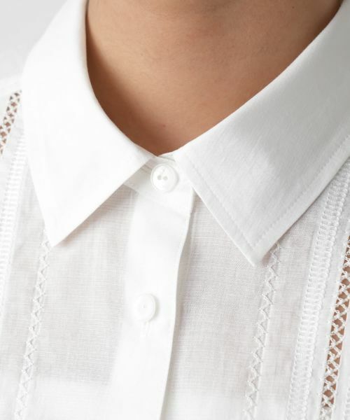 Leilian / レリアン シャツ・ブラウス | 透かしレースブラウス【Leilian WHITE LABEL】 | 詳細14