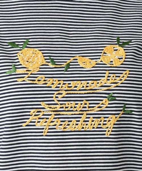 Leilian / レリアン Tシャツ | ナローボーダーTシャツ【Leilian WHITE LABEL】 | 詳細14