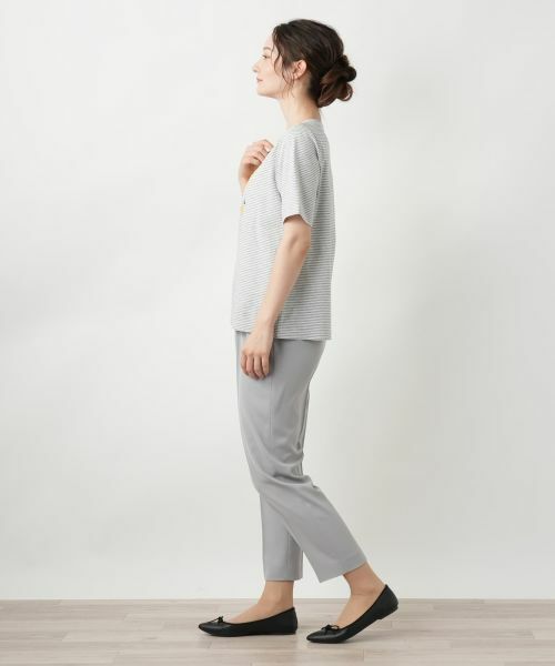 Leilian / レリアン Tシャツ | ナローボーダーTシャツ【Leilian WHITE LABEL】 | 詳細2